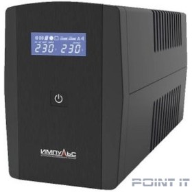 Импульс ИБП Юниор Смарт 2200 {2200/1320 ВА/Вт, LCD, USB, RJ11/RJ45, SCHUKOx4},черный [JS22223]