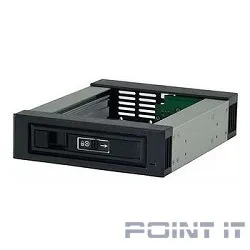 Procase T3-101-SATA3-BK {Hot-swap корзина 1 SATA3/SAS 6Gb (черный) hotswap trayless aluminium mobie rack module (1x5,25) 1xFAN 40x15mm}