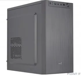 Корпус mATX Aerocool CS-108-S-BK-v1, Mini-Tower, без БП,  черный