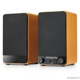 Dialog Jazz AJ-13 BROWN - акустические колонки 2.0, 2*15W RMS, Bluetooth, FM, USB+microSD reader