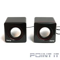Dialog Colibri AC-04UP BLACK-RED {акустические  колонки 2.0, 6W RMS, питание от USB}