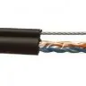 Кабель LC UTP2 cat.5е, одножильный / 305м / Cu / для наружных работ с проволочным тросом