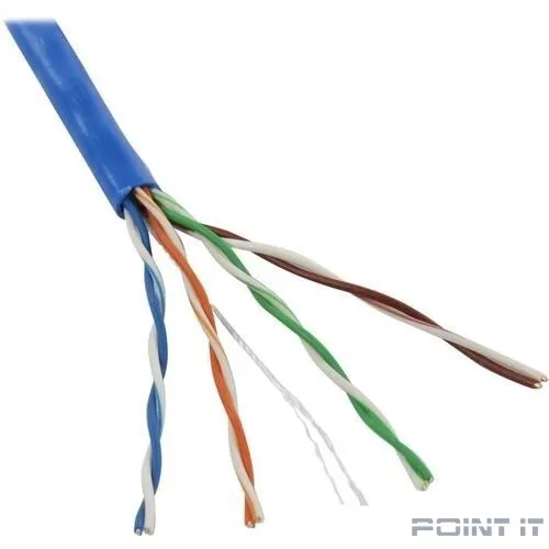 5bites Кабель US5505-100A-BL UTP / SOLID / 5E / 24AWG / CCA / PVC / BLUE / 100M