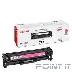 Canon Cartridge 718M 2660B002 Картридж для Canon LBP7200Cdn/MF8330Cdn/MF8350Cdn, Пурпурный, 2900стр. (GR)