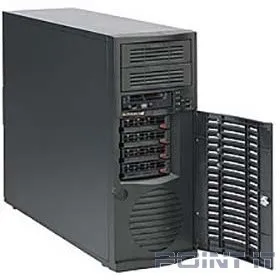 Supermicro CSE-733TQ-668B Корпус  MidTower, 4x3.5&quot; Hot Plug SAS/SATA with SES2, 2x5.25 External, 7xFH Slots, E-ATX, front 2xUSB, 1x3.5&quot;, 668W Fixed