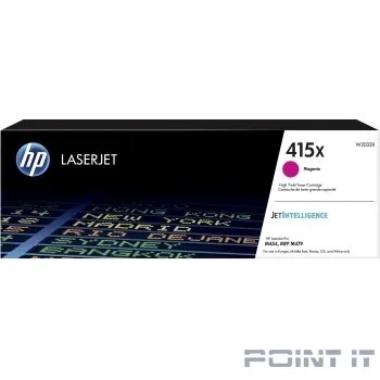 HP W2033X Картридж 415X увеличенной емкости, пурпурный (6000стр.) {HP LJ M454/MFP M479}
