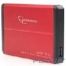 Gembird EE2-U3S-2-R Внешний корпус 2.5" Gembird EE2-U3S-2 ,  красный, USB 3.0, SATA