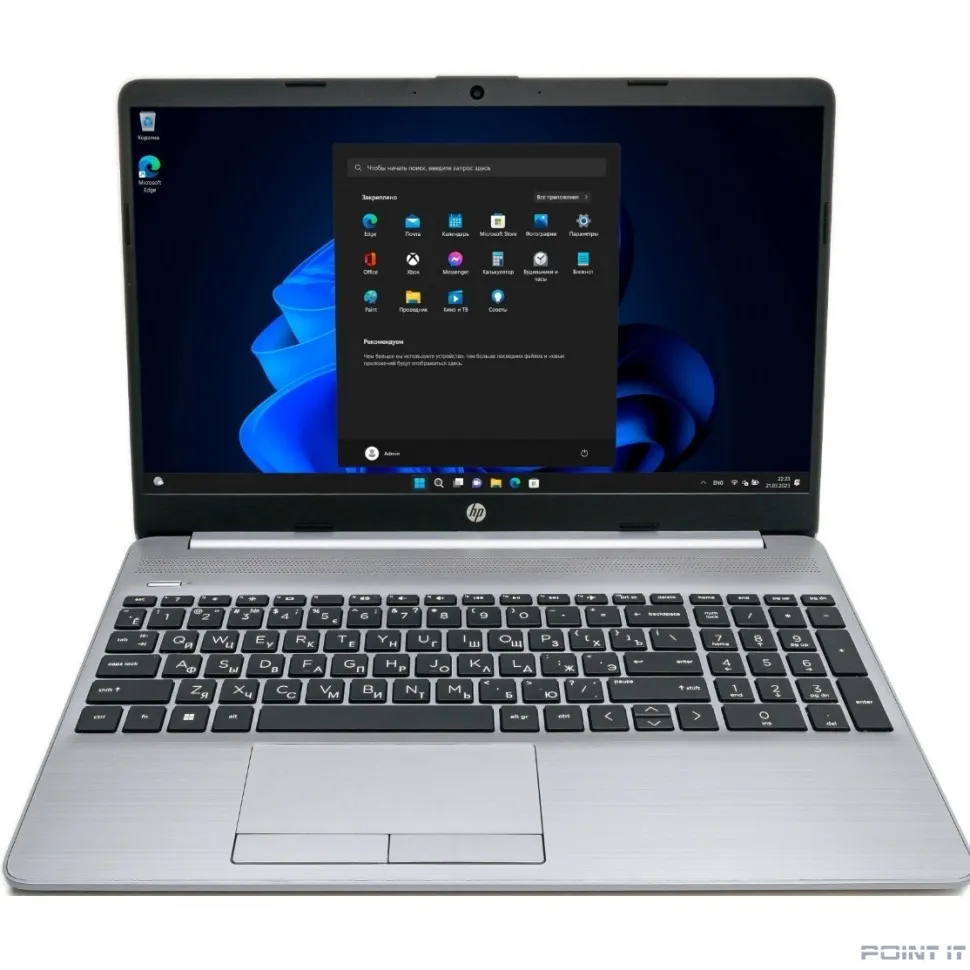 Ноутбук HP 255 G8 15.6" 1920x1080/AMD Ryzen 5 5500U/RAM 8Гб/SSD 256Гб/AMD Radeon Graphics/ENG|RUS/DOS черный 1.74 кг 7J034AA
