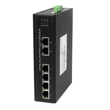 AN-SX6P4A - промышленный 6-портовый L2 коммутатор с HiPoE до 180Вт