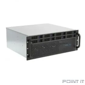 Procase ES408XS-SATA3-B-0 Корпус 4U Rack server case (8 SATA3/SAS 12Gb hotswap HDD), черный, без блока питания, глубина 400мм, MB 12&quot;x13&quot;