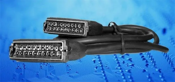 Шнур аудио-видео: SCART (21 pin)-SCART (21 pin) ( длина 1.2 м, литой), Netko
