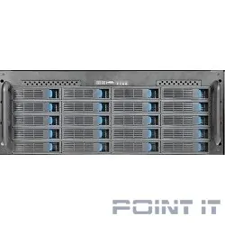 Procase ES424-SATA3-B-0 {4U 24 SATAII/SAS hotswap HDD, глубина 650мм, MB 12&quot;x13&quot;, без Б/П ,черный}