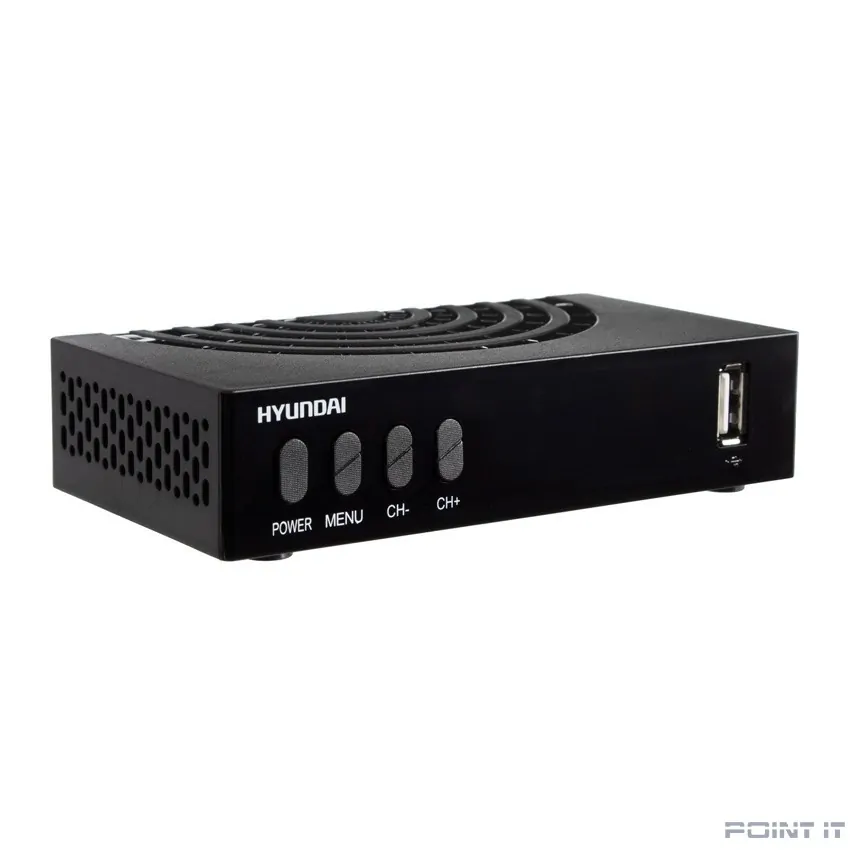Ресивер DVB-T2 Hyundai H-DVB440 черный