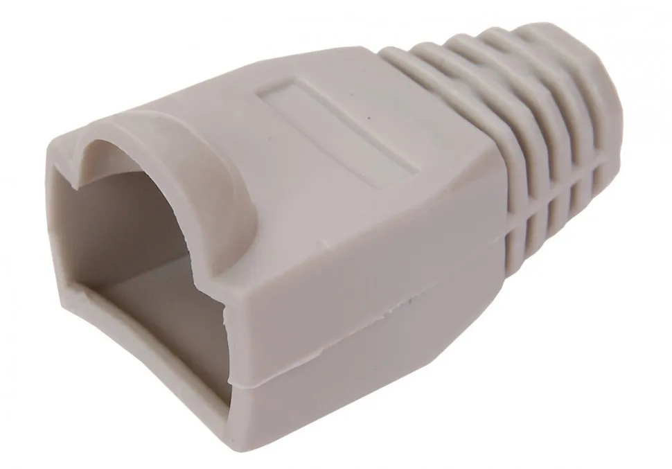 Изолирующий колпачок для RJ45 серый, D-6 мм, 100шт. Netko