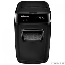 Fellowes Шредер AutoMax 150C FS-46801(01/02)*  {(секр.P-4)/фрагменты 4x38 мм,/150лист./32лтр./Уничт:скрепки, скобы, пл.карты,CD диски}
