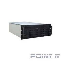 Procase ES416S-SATA3-B-0 черный 4U 16 SATA3/SAS 6Gb hotswap HDD,глубина 550мм,MB 9.6&quot;x12&quot;, без Б/П