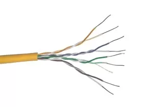 Кабель UTP4 cat.5е, одножильный, 305м, Cu, нг(А)-HF LSZH - малодымный, не содержащий галогенов, Проходит Fluke тест, оранжевый, NETKO Optima Silver