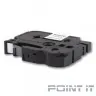 CACTUS TZ-231 Лента CACTUS (CS-TZ231) для печати наклеек в устройствах brother P-touch 1010/1280/1280VP/2700VP, черный на белом, 12мм х 8м