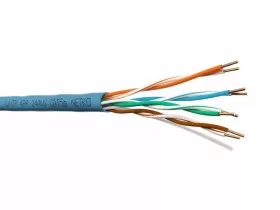 Кабель U/UTP4 cat.5e, 4 пары 24 AWG BC, 305м, синий, одножильный, FLUKE TEST, NETKO Expert СКС 
