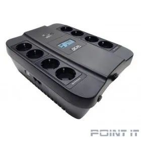 PowerCom Spider SPD-550U LCD ИБП {Line-Interactive, 550VA / 330W, 8xEURO: 4 с резервным питанием, 4 с фильтрацией, USB} (1138685)