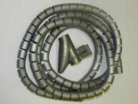 Органайзер  для проводов с инструментом для укладки, ID-20mm, 2м, пластик, серый, Netko