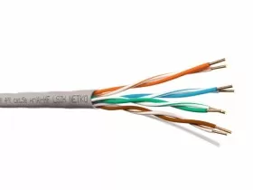 Кабель U/UTP4 cat.5e, 4 пары 24 AWG BC, 305м, нг(А)-HF LSZH - малодымный, не содержащий галогенов; серый; одножильный, FLUKE TEST, NETKO Expert СКС 