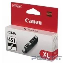 Canon CLI-451XLBK  6472B001 Картридж для PIXMA iP7240, MG5440, 6340, Черный, 4425стр.