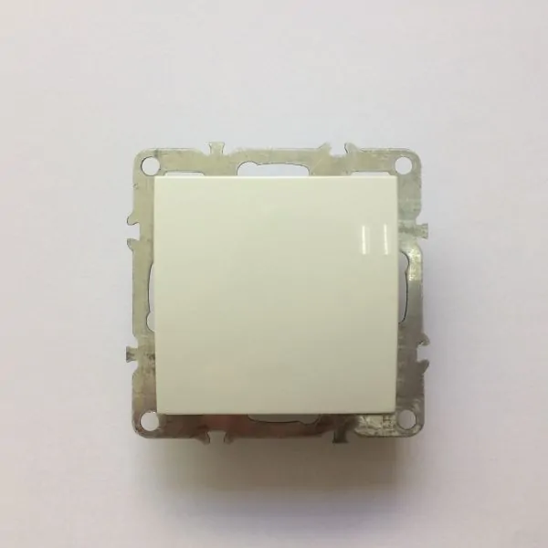 Выключатель Technolink Electric одноклавишный, встраиваемый в рамку, 10A, пластик, IP20, цвет белый РАСПРОДАЖА