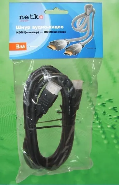 Шнур аудио-видео HDMI-HDMI 1.3 цвет: никель (3, 0 м)