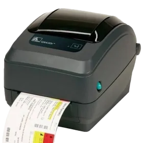 Принтер штрихкода (этикеток) Zebra GX430t (300 dpi, RS232, USB, Отделитель, темно-серый)