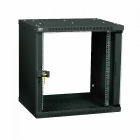  					ITK Шкаф LINEA WE 9U 600x450мм дверь стекло черный				 