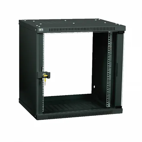 ITK Шкаф LINEA WE 9U 600x450мм дверь стекло черный