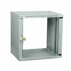  					ITK Шкаф LINEA WE 9U 600x450мм дверь стекло серый				 