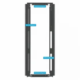  					Фальшпанель вертикальная 19 для шкафов Z-SERVER шириной 800мм, 47U, черная (RAL9005) (комлект из 2 шт)				 