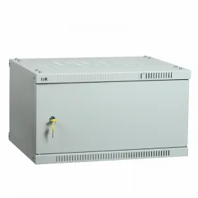  					ITK Шкаф LINEA WE 9U 600x450мм дверь металл серый				 