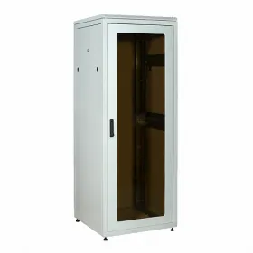  					ITK Шкаф сетевой 19 LINEA N 24U 800х800мм стекл. пер. дв. задн. металл. сер.				 