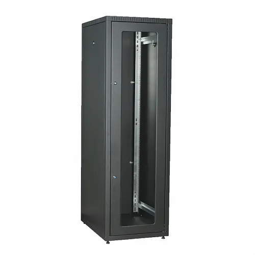 ITK Шкаф LINEA E 47U 600х800мм двери 2шт стек. и метал. чер.