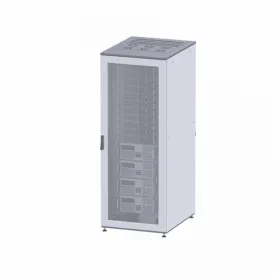  					Напольный шкаф 38U 800х1000 двери перфорированная/перфорированная, укомплектован вводом и заглушками RAL7011/7035				 