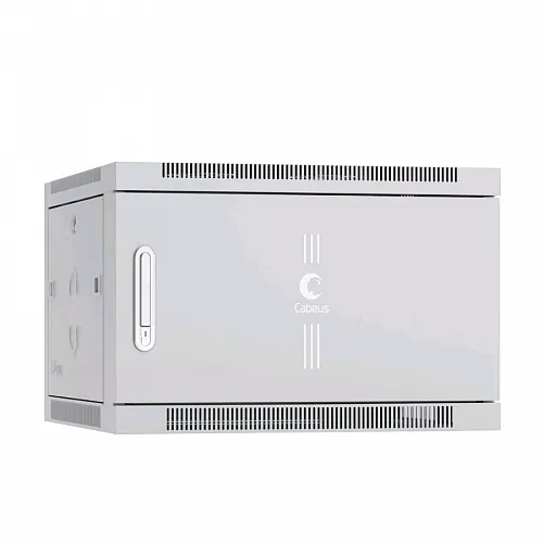 Шкаф телекоммуникационный настенный 19 6U 600x350x368mm (ШхГхВ) дверь металл