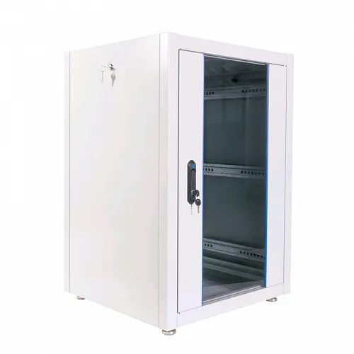 Шкаф телекоммуникационный напольный ЭКОНОМ 18U (600 × 800) дверь стекло, дверь металл