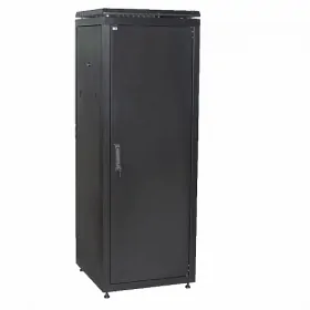  					ITK Шкаф сетевой 19 LINEA N 24U 600х800 мм металлическая передняя дверь черный				 