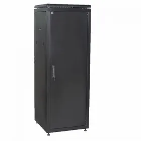  					ITK Шкаф сетевой 19 LINEA N 24U 600х600 мм металлическая передняя дверь черный				 