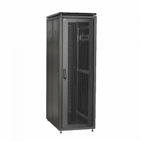  					ITK Шкаф сетевой 19 LINEA N 24U 600х1000 мм перфорированные двери черный				 