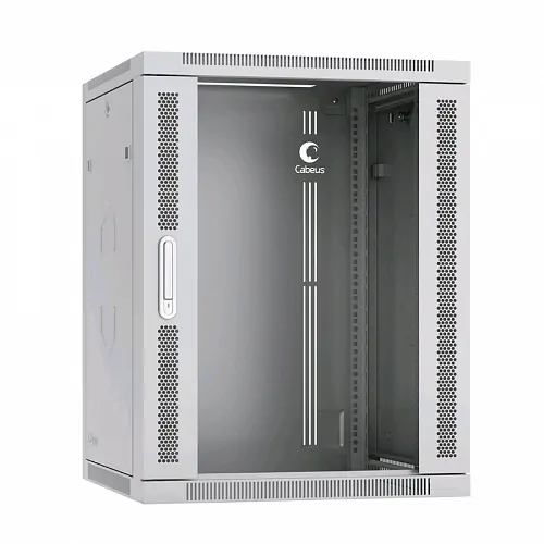 Шкаф телекоммуникационный настенный 19 15U 600x600x769mm (ШхГхВ) дверь стекло