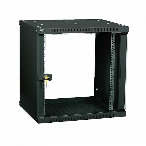 ITK Шкаф LINEA WE 12U 600x600мм дверь стекло черный