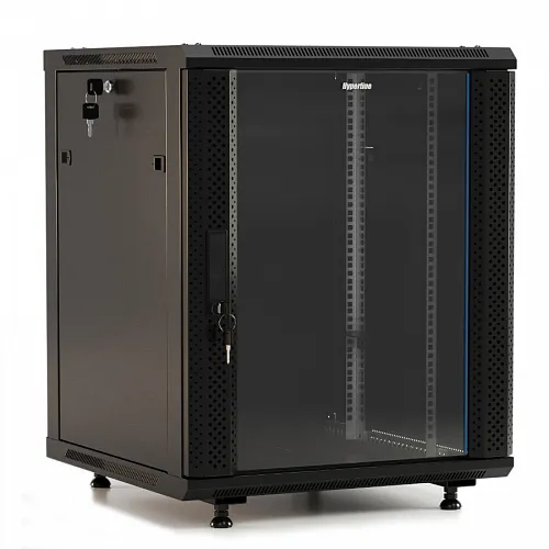 Шкаф настенный 19-дюймовый (19), 15U, 775x600х600мм, металл. передняя дверь с замком,две боковые панели, с возможностью установки на ножки,9004,разоб