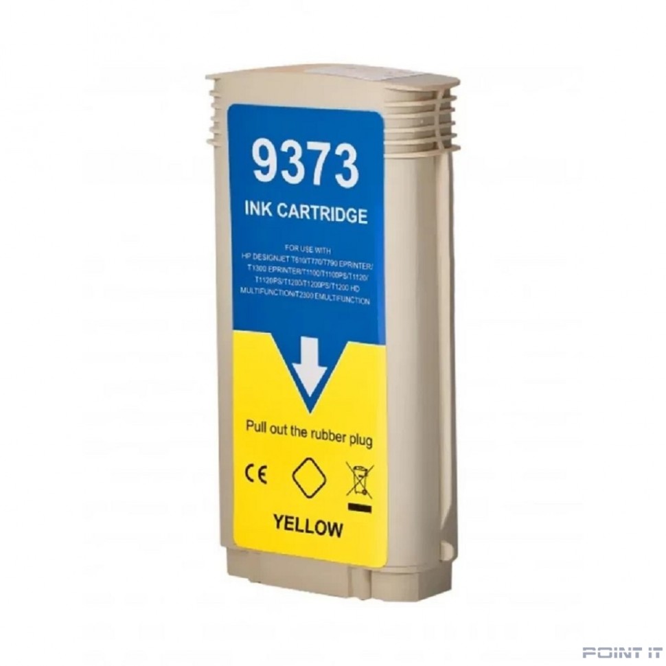 Струйный картридж NV Print 72 (NV-C9373A) Yellow для HP DesignJet T1100, T1120, T1200, T1300, T610, T620, T770, T790, T2300, T795 (130 мл)