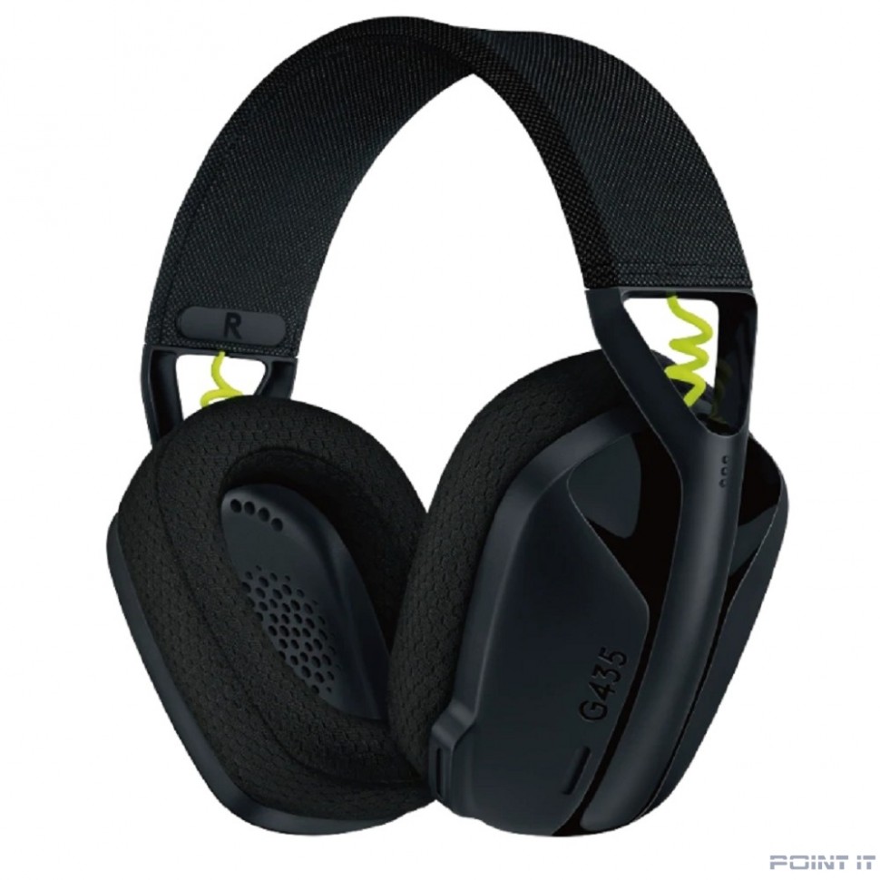 Наушники с микрофоном Logitech G435 черный/желтый накладные BT/Radio оголовье (981-001053)