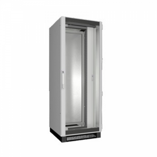 TS IT Шкаф 800x2100x800 40U с обзорной дверью и стальной стенкой, 19 поворотная рама, предсобранный