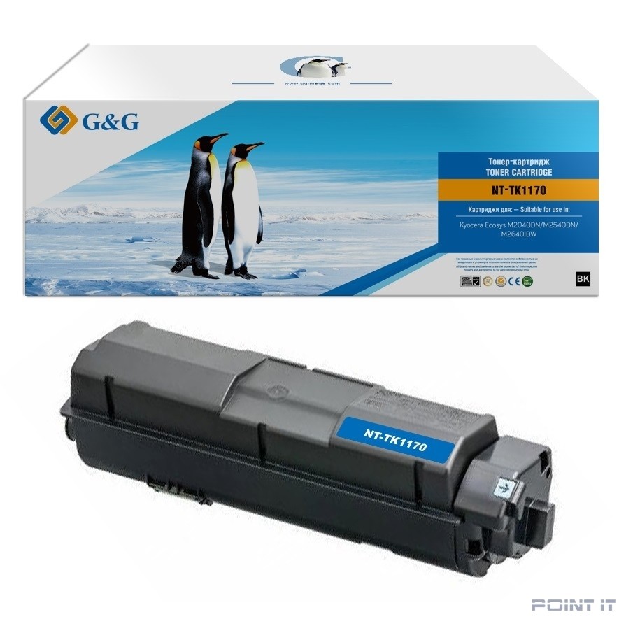 Тонер-картридж G&G,GG-TK1170 аналог Kyocera TK-1170 7.2k с чипом
